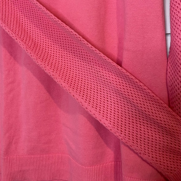 Ralph Lauren | pink long sleeve crewneck sweater with knit sleeve detail - Picture 4 of 4